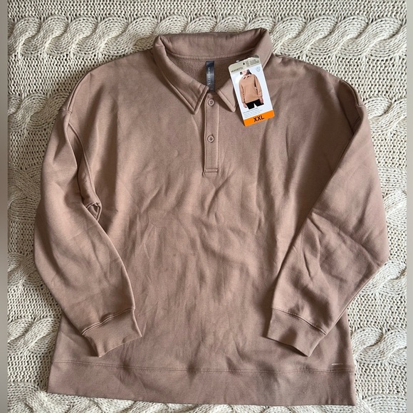 Mondetta‎ women’s collared pullover sweatshirt - Picture 1 of 4